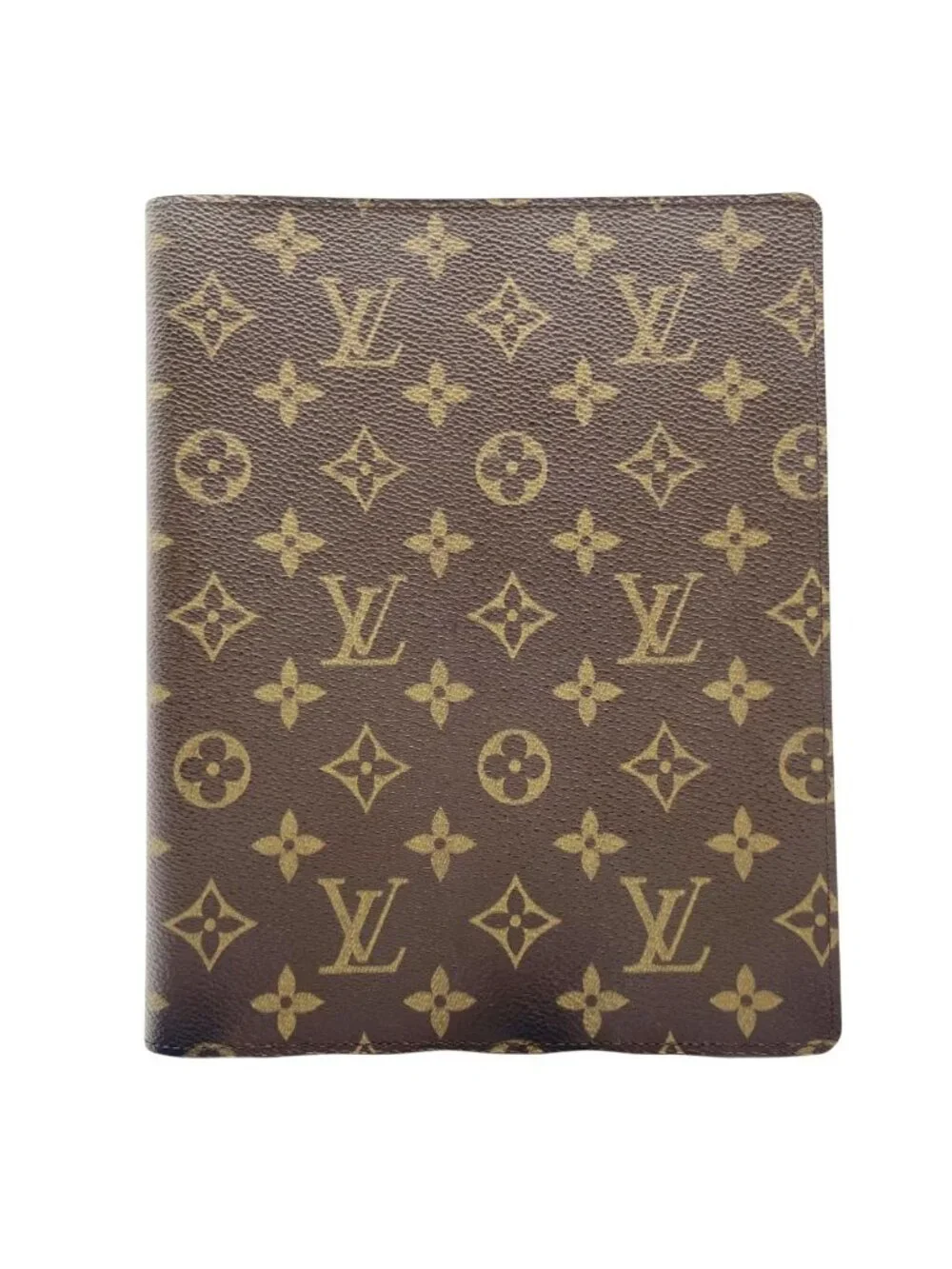 Louis Vuitton Monogram Note Cover Agenda Bureau Notebook Brown